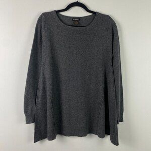 Philosophy Dane Lewis 100% Cashmere Tunic Sweater Size Medium Gray
